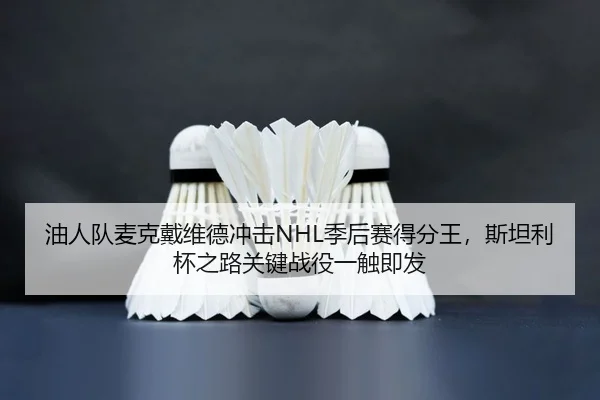 油人队麦克戴维德冲击NHL季后赛得分王，斯坦利杯之路关键战役一触即发